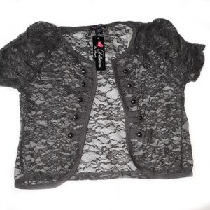 See Through Floral Cardigan